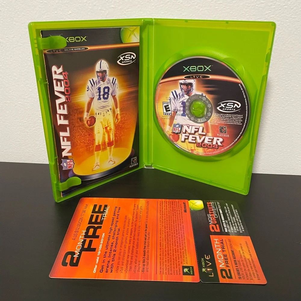 NFL Fever 2004 Xbox Original RARE Microsoft Company Store Purchase CIB
